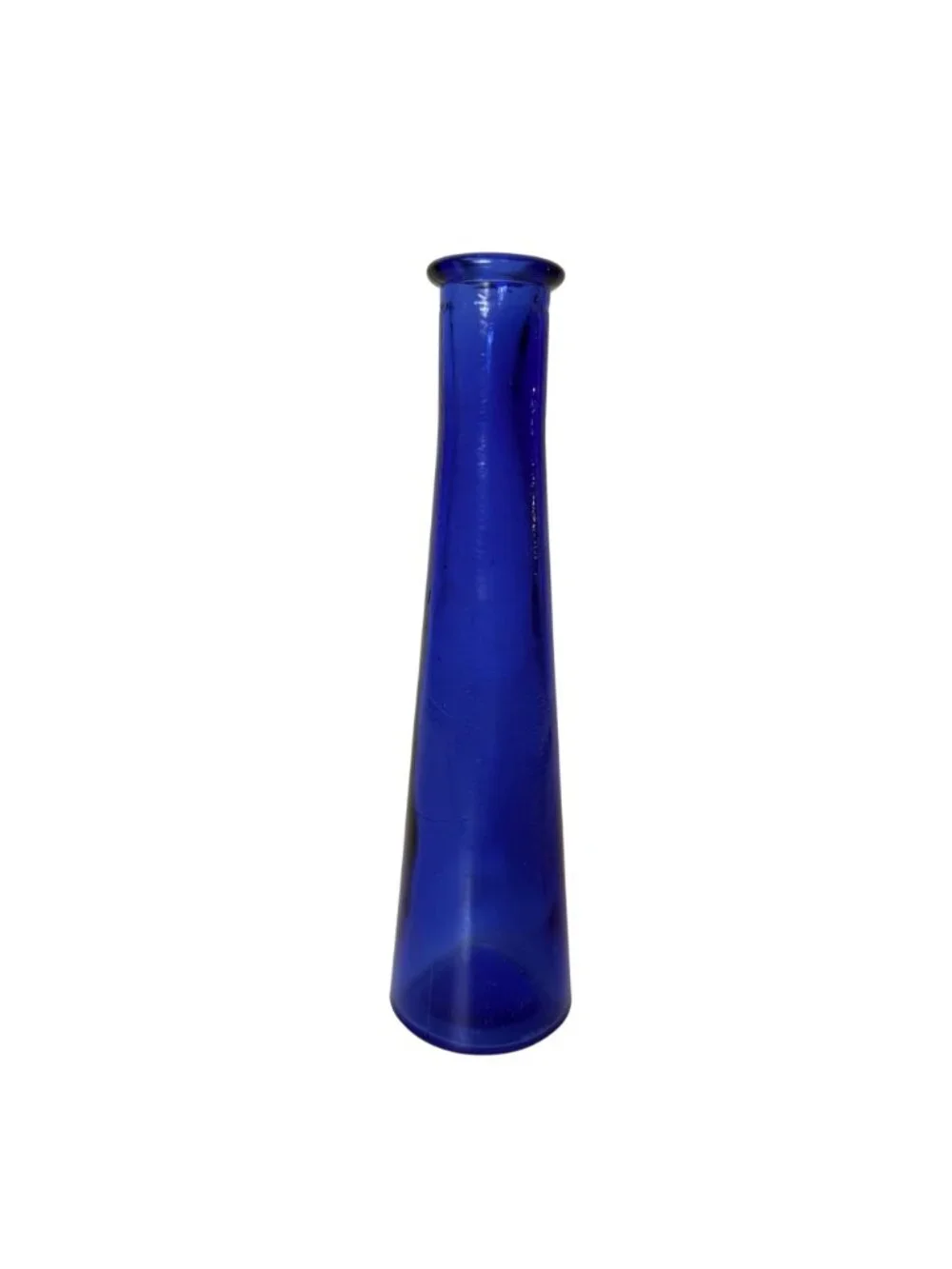 French Cobalt Blue Art Glass Bud Vases Vintage Pair MOD DEP France MCM Set of 2 - Picture 13 of 16